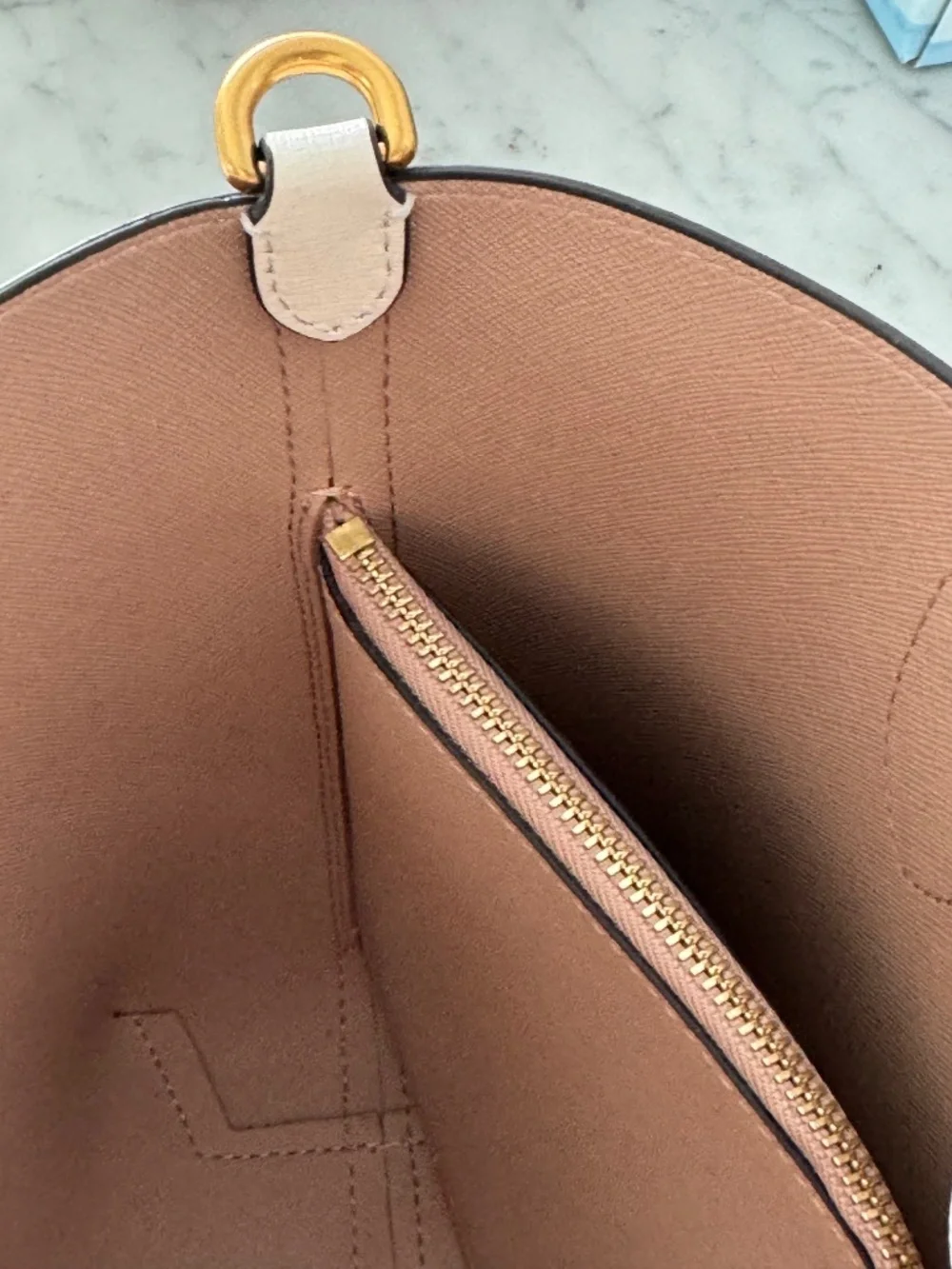 Kate spade New York Medium Bleecker Saffiano Leather Tote/Crossbody Parchment